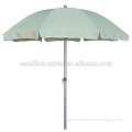 small white beach umbrella with fringe
